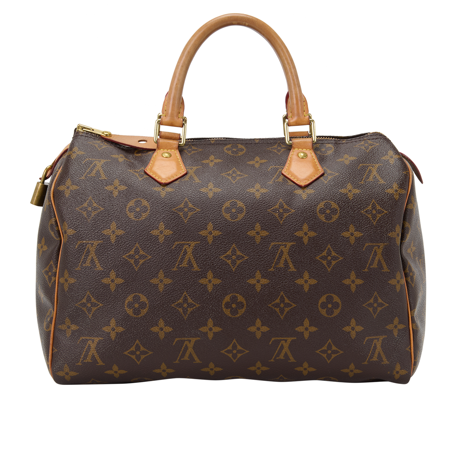 Speedy 30, &pound;850, Handbags, Brown, Canvas, Back view